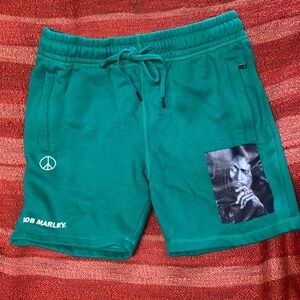 BOB MARLEY SHOE PALACE HEAVY FLEECE SHORTS SZ MEDIUM